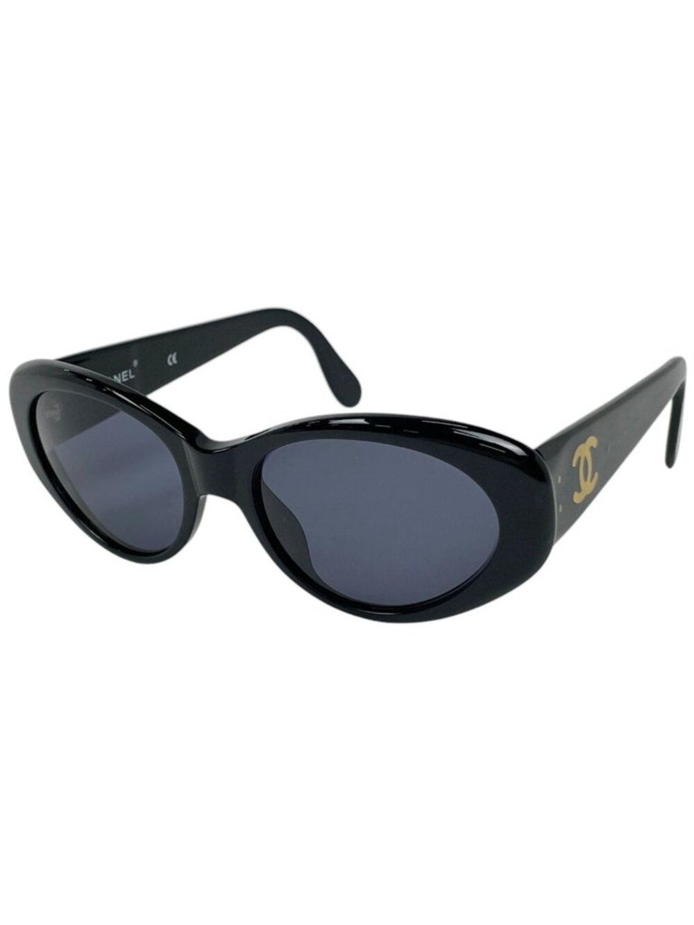 Chanel Sunglasses CC Logo Eyewear Acetate Black